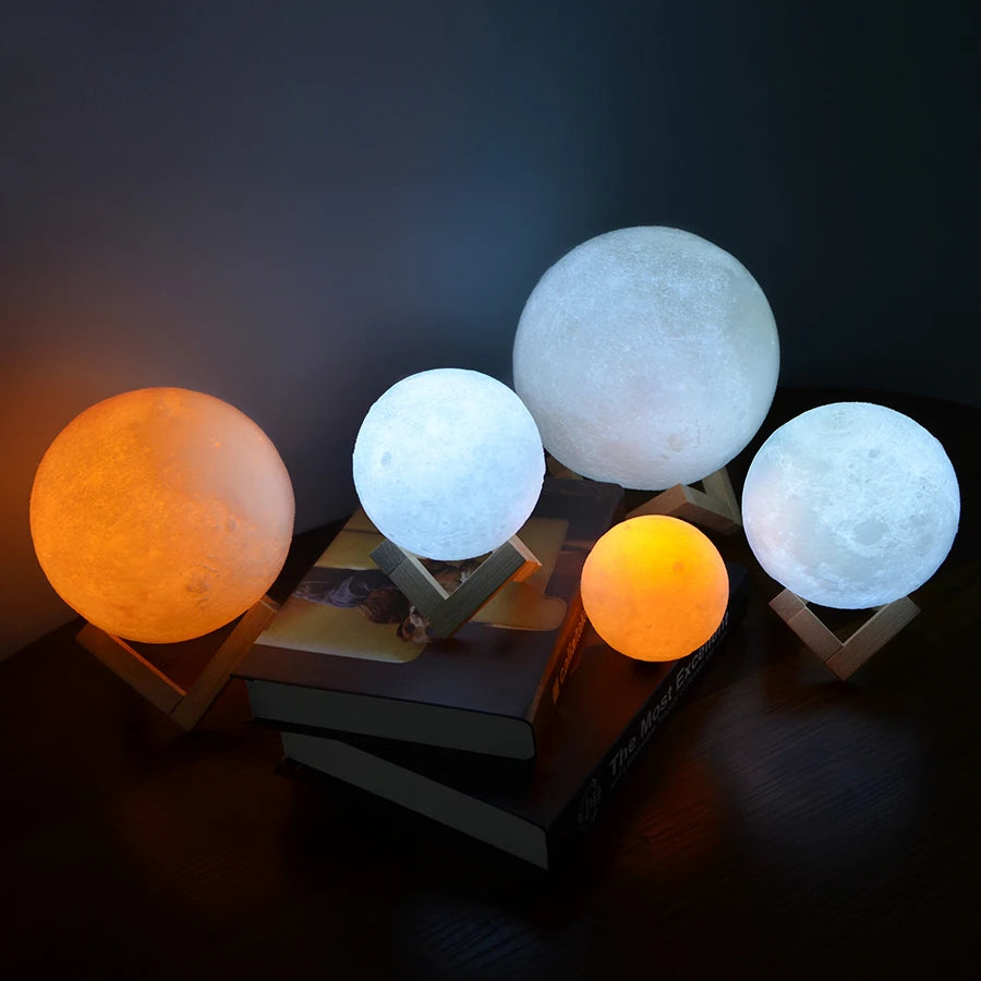 3D Print Rechargeable Moon Lamp