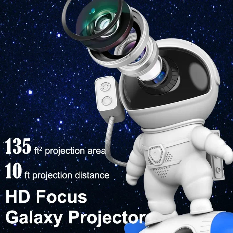 Rocket Astronaut Galaxy Projector