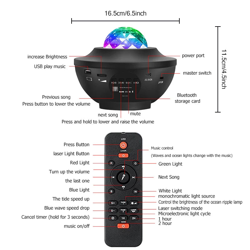 Colorful Starry Projector