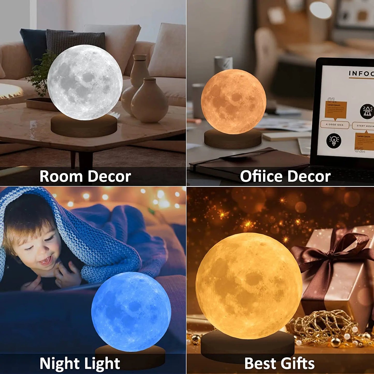 3D Led Moon Night Lamp 360°